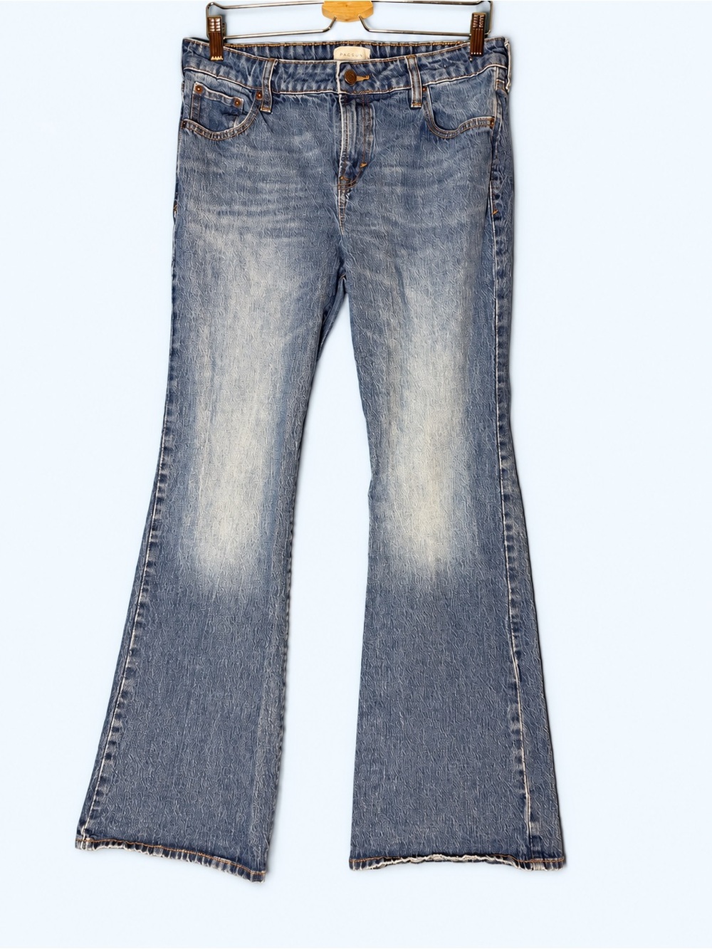 PacSun Jade Low Rise Bootcut Jeans Size 30 32” Inseam Medium Dark Wash